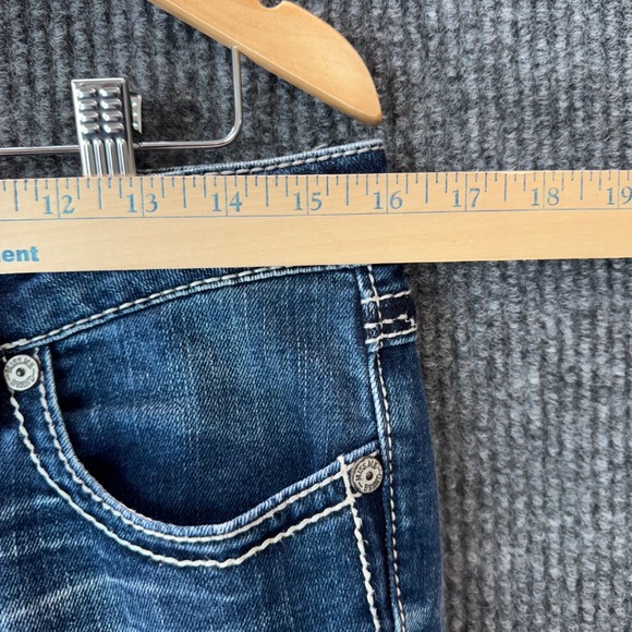 Miss Me Jeans 27 Easy Boot Buckle Exclusive Y2K Bling M Series Rhinestone - Picture 8 of 10